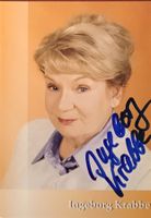 Ingeborg Krabbe 1931-2017 Autogramm signiert Foto 10x15cm