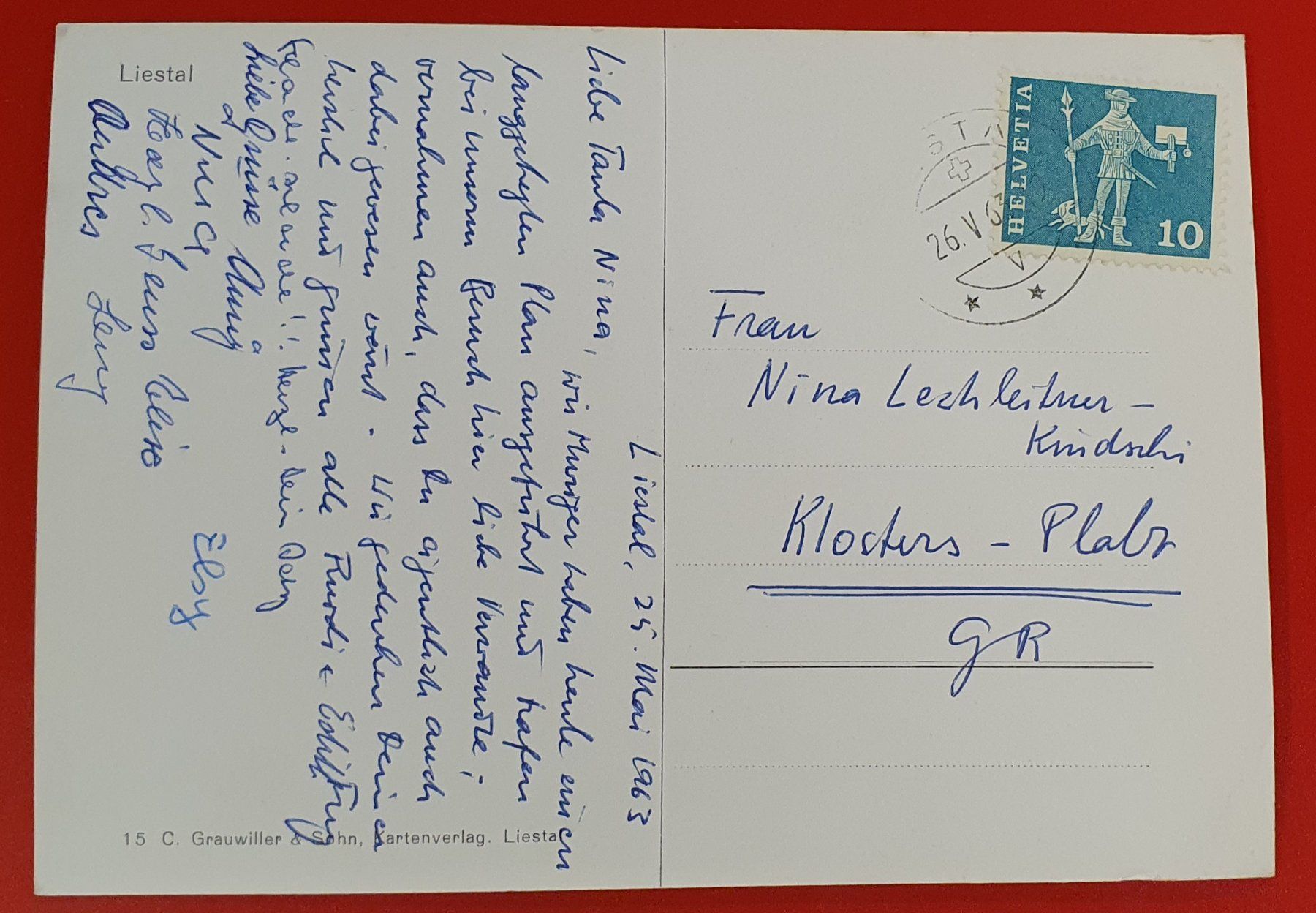 Ansichtskarten: Liestal 1963 – Gebraucht aus Kreuzlingen von Rschweiz1 1