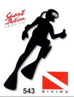 Taucher Sub Aufkleber Sticker Diving (Art. 543)