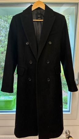 MANGO Damenmantel Schwarz