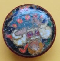 Antike Dose, vintage, mind. 45 Jahre alt Ø 4,3 cm höhe 2,1cm