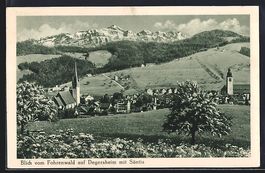 Degersheim, Blick vom Fohrenwald auf Ort
