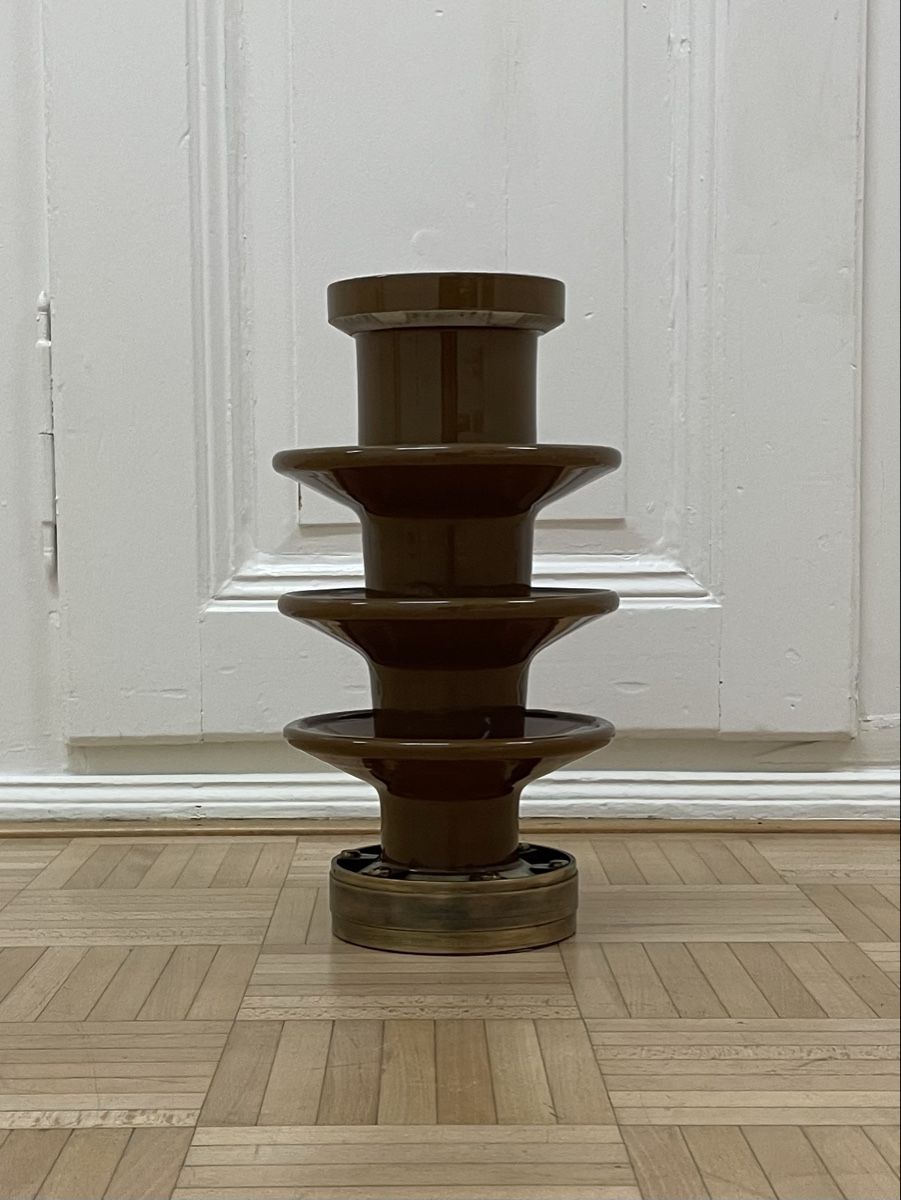Sculture & Statue: Vintage Starkstrom Isolator auf Messing Sockel Kunst Objekt – Usato da Zürich venduto da Vintagewiesel 2