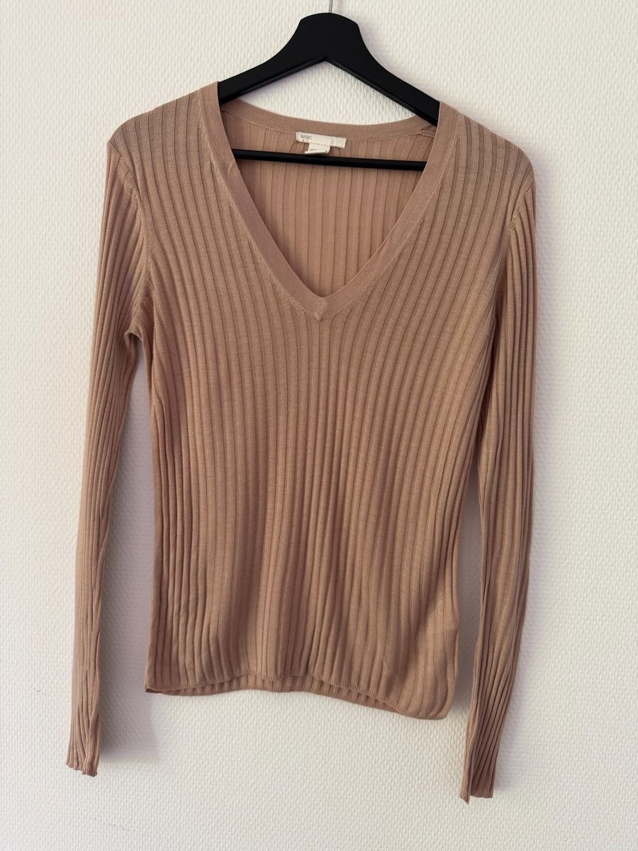 H&M Maglioni & Felpe: H&M Feinstrickpullover Beige Gr. S Longsleeve Langarmshirt – Usato da Glattpark(Opfikon) venduto da neu_z6sm 3