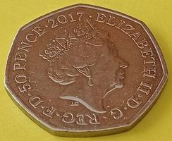 50 Pence Gedenkmünze 150. Geburtstag von Beatrix Potter 2017