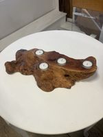 Holz teelichthalter