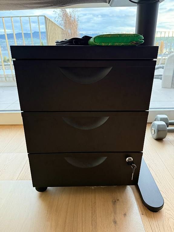 IKEA ERIK Metall-Schubladenschrank ? Schwarz Matt (Gebraucht) in Männedorf für CHF 50 – nur Abholung auf Ricardo kaufen