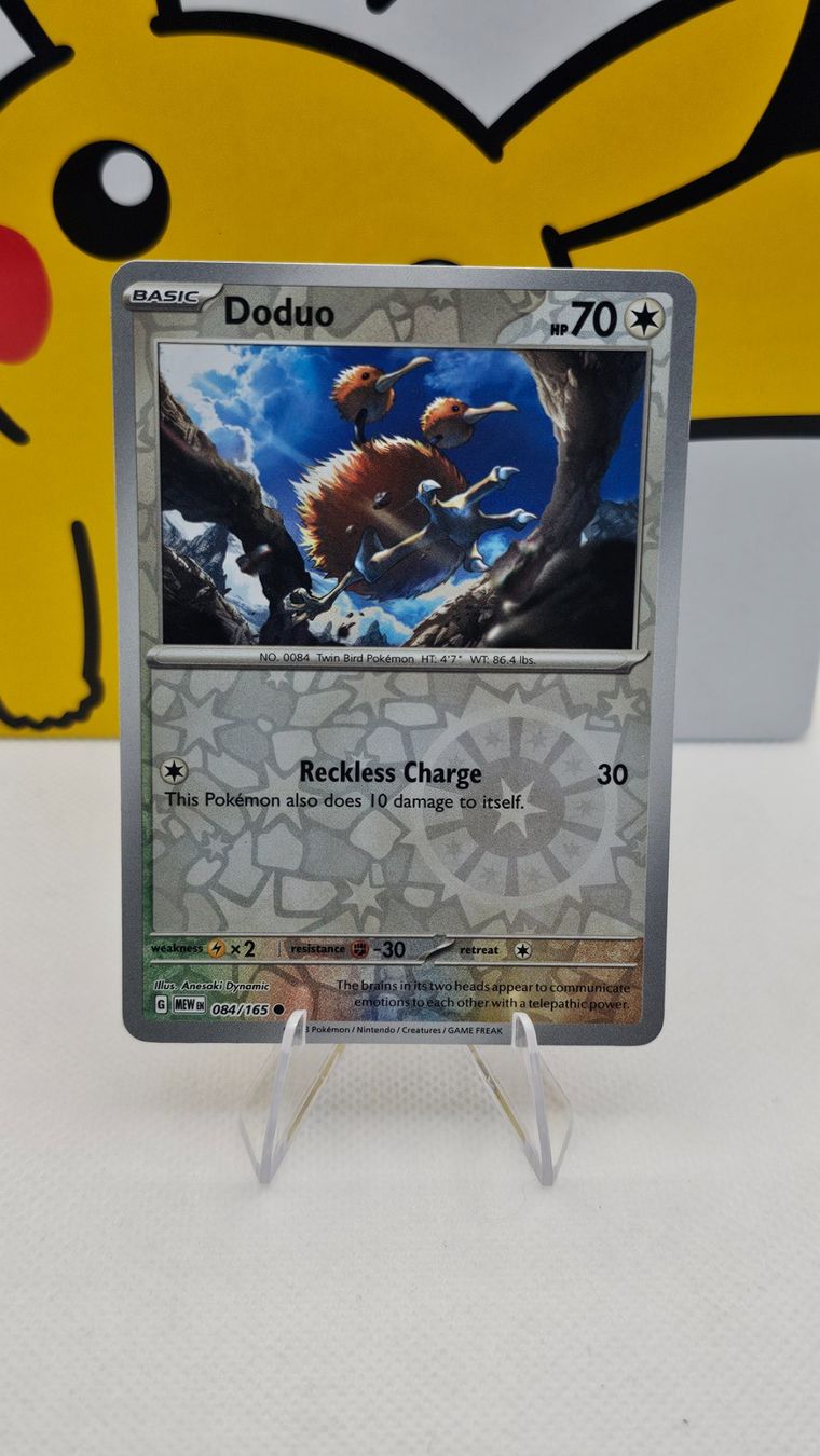 Pokémon Cartes à collectionner: Doduo Reverse Holo MEW 084/165 EN – D'occasion à Rheineck par Pinia03