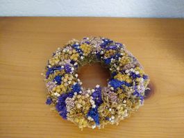 Swiss Dried Flower Wreath, Handmade