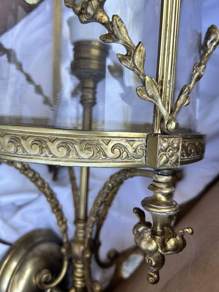Lampen: Lampe en bronze doré ancienne  – Gebraucht aus Lully VD von Garance040 4