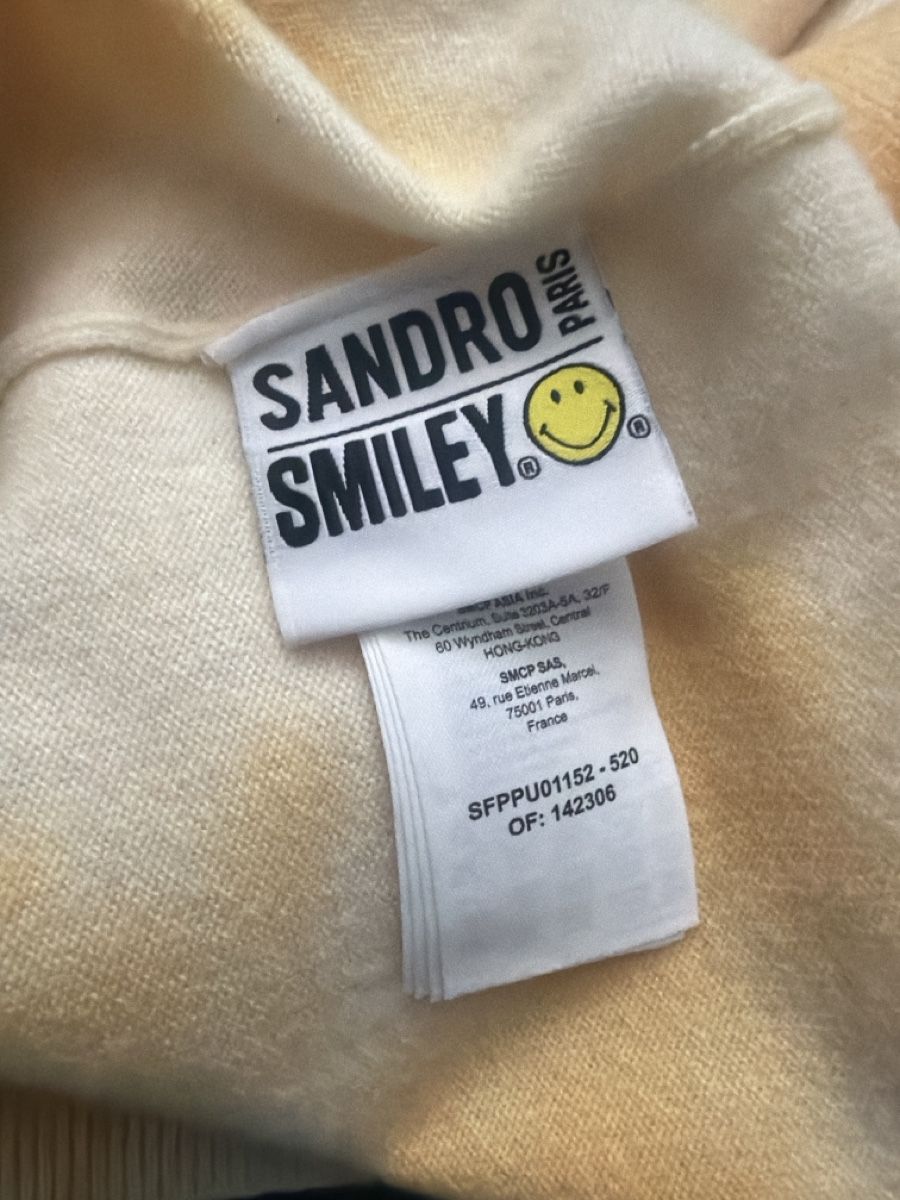 Sandro Maglioni & Felpe: Sandro Paris Pullover Gr. 2 (M) Wolle Kaschmir Smiley Tie Dy – Nuovo e nell'imballaggio originale da Wallisellen venduto da Lan_82sz 6