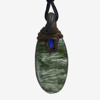 Seraphinit Steinanhänger mit Lapislazuli
