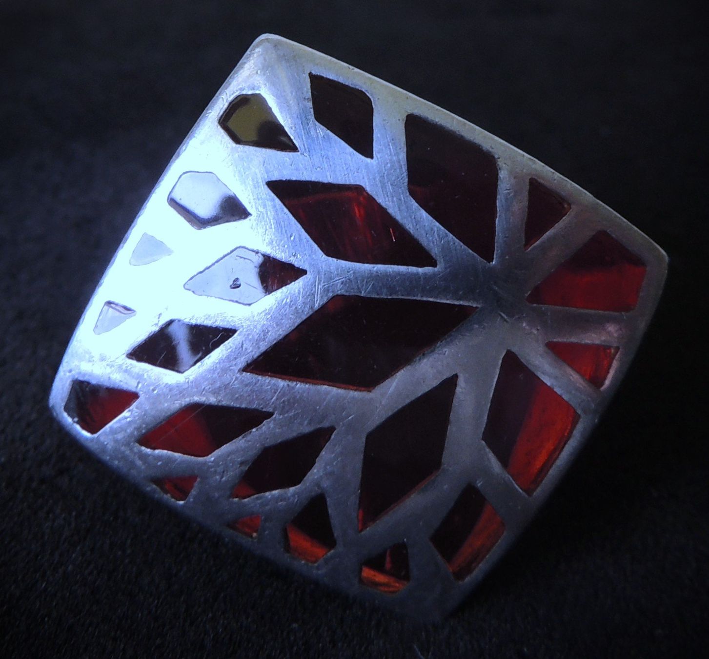 Bagues: Handgefertigter Silber 925 Statement Fingerring Gr. 57 – D'occasion à Waldenburg par schaller707 2
