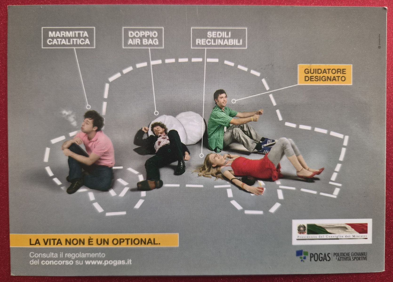 Cartoline postali: "La vita non è un optional" 2007 POGAS Neu – Usato da Melchnau venduto da Arthurius