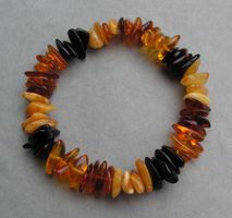 ♥ UNISEX ARMBAND / Baltischer Bernstein / MULTICOLOR ♥
