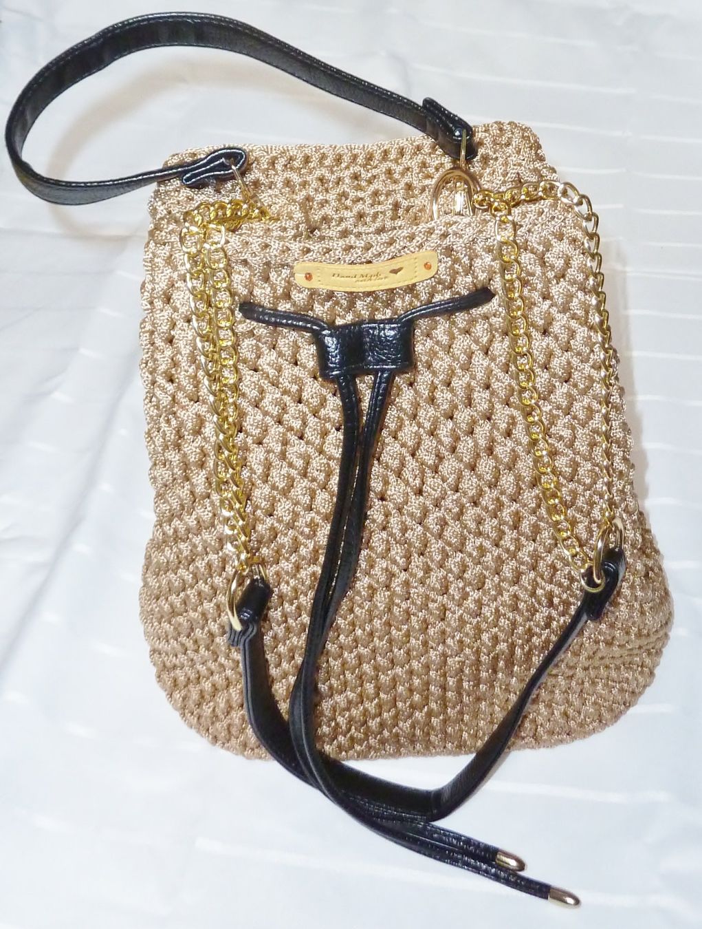 Zaini: Gehäkelte Rucksack Tasche Toba – Nuovo e nell'imballaggio originale da Siebnen venduto da Ra-la-ra-ol 1