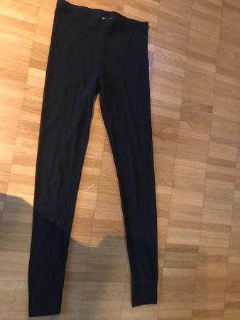 Lange warme Schiunterhose schwarz Gr 152