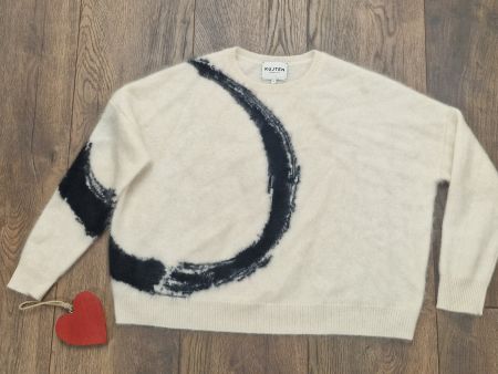 100 % Kaschmir Pullover Kujten schwarzweiss Gr 36 neuwertig