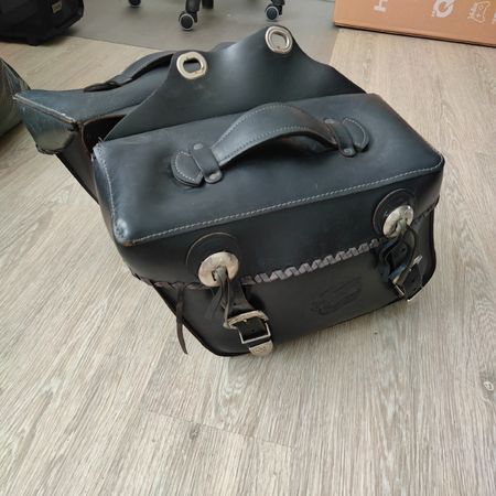 Held Leder Satteltaschen Set Motorrad 