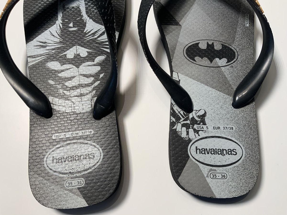 Schuhe für Jungen: HAVAIANAS, BATMAN, sehr COOL! – Gebraucht aus Stäfa von sylla73 1