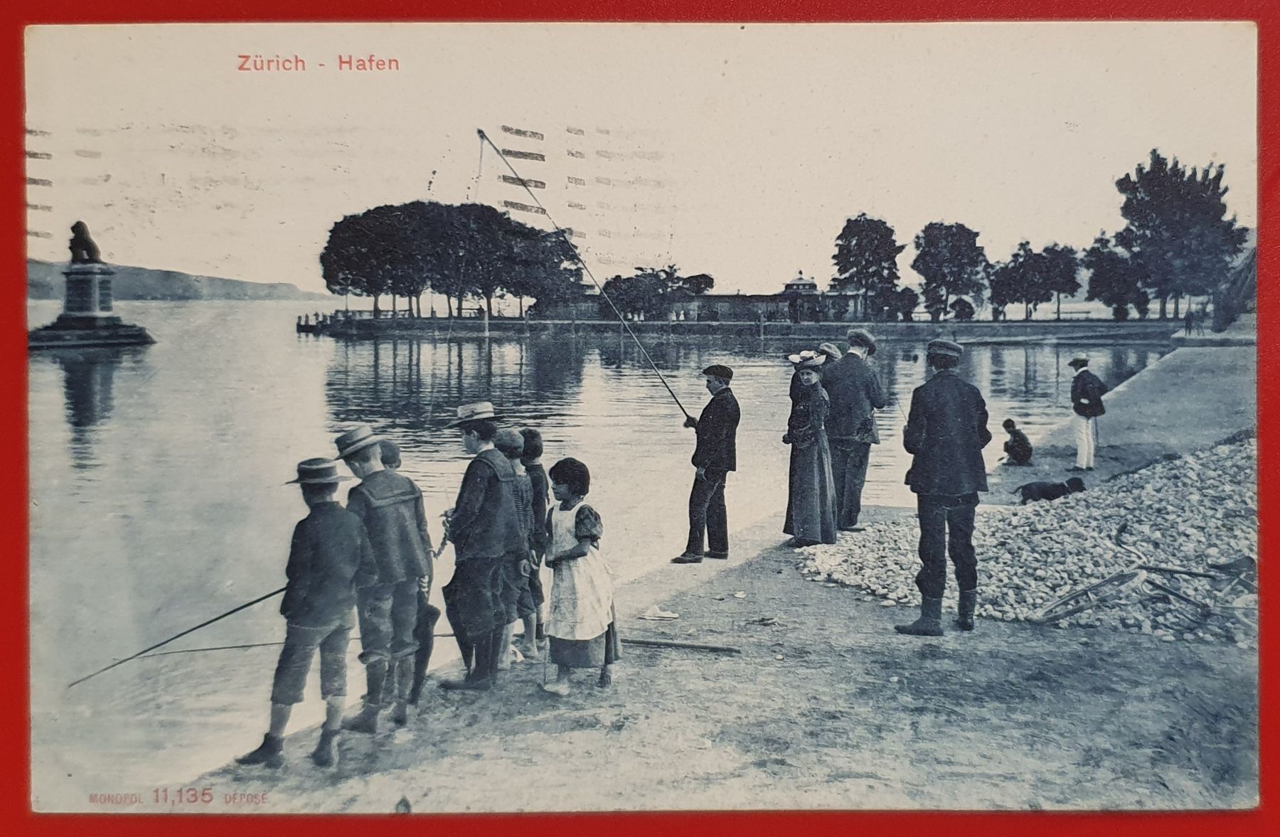 Cartoline postali: Zürich 1919 - Hafen – Usato da Kreuzlingen venduto da Rschweiz1