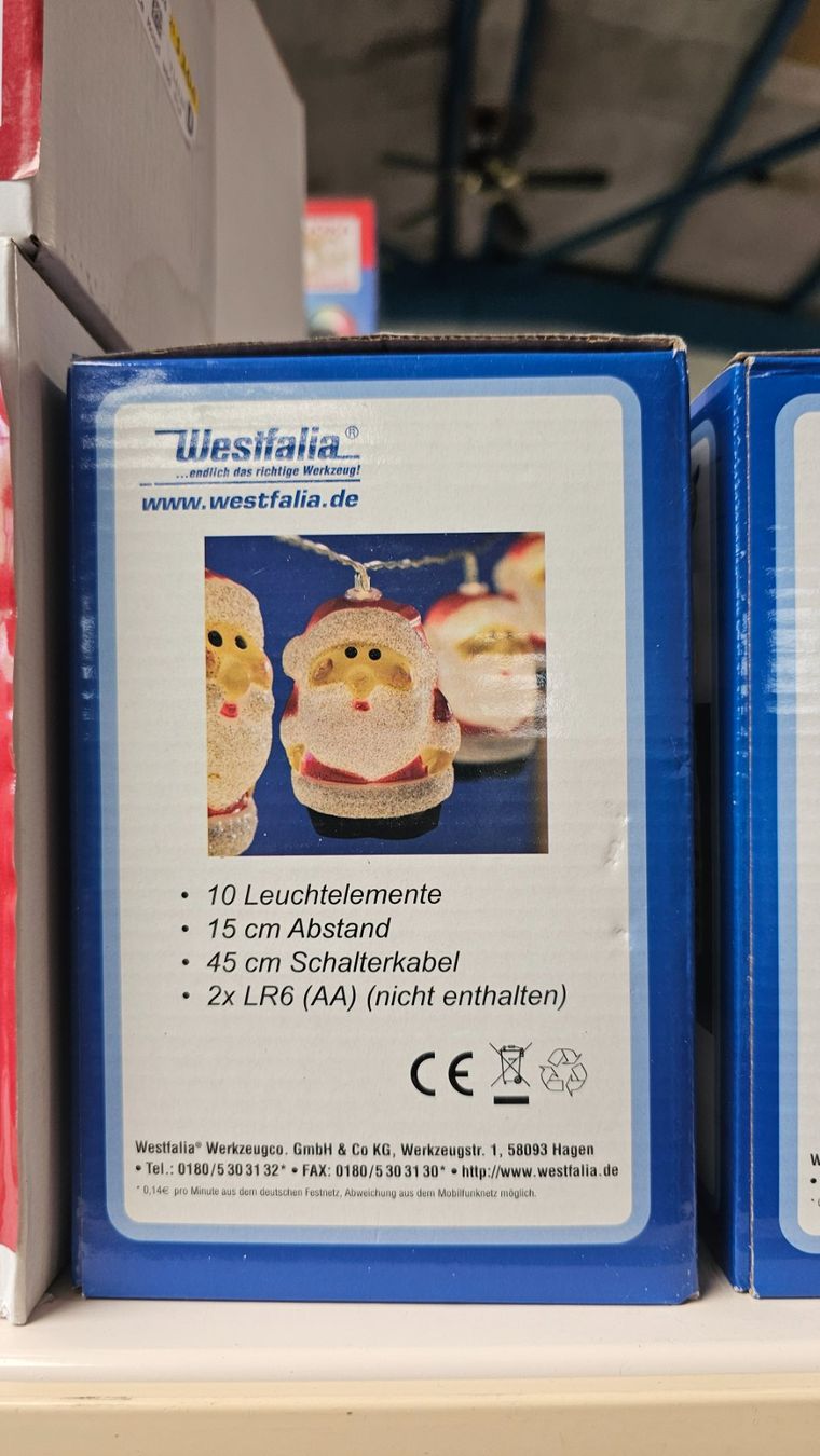 Ghirlande e barre luminose: Weihnachtsmann LED Mini Lichterketten ab Fr. 1.- – Nuovo e nell'imballaggio originale da Koppigen venduto da Bracher_Mail-House 3