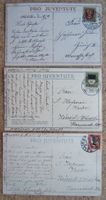 3 PJ-AK MIT PRO JUVENTUTE BRIEFMARKEN 1919 - 1925