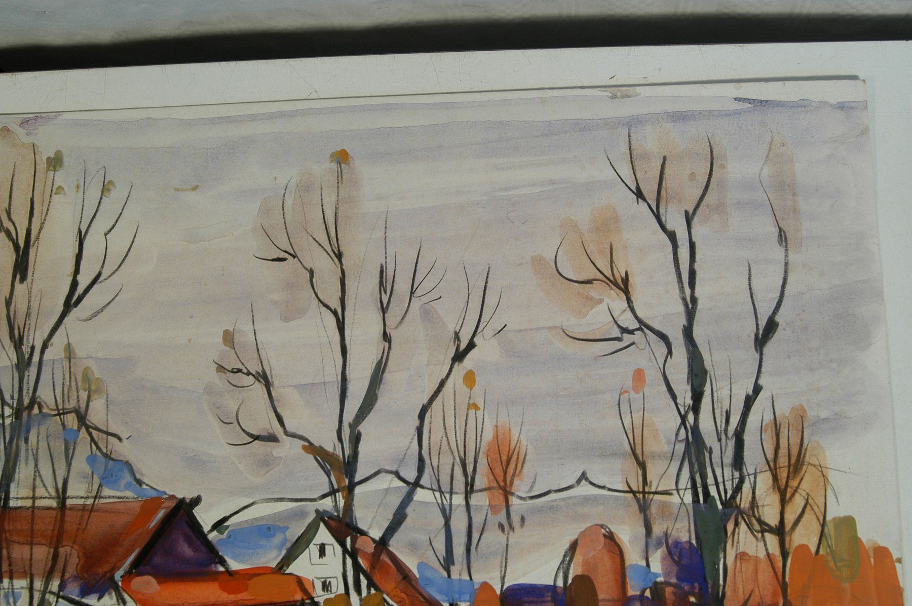 Dipinti: Fohlenhof gemalt auf Karton signiert – Usato da Herisau venduto da Wisen 5