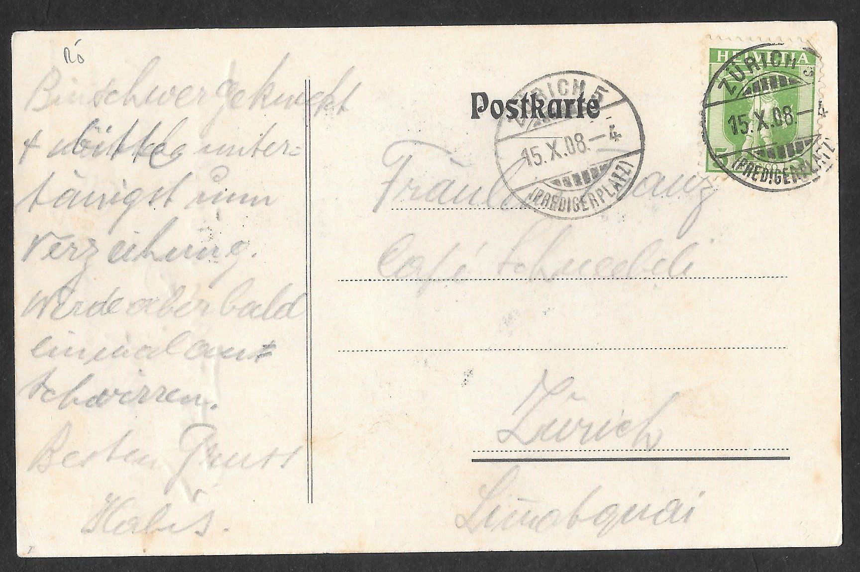 Cartoline postali: Studentenverbindung Scaphusia Schaffhausen – Usato da Olten venduto da clotaldi 1