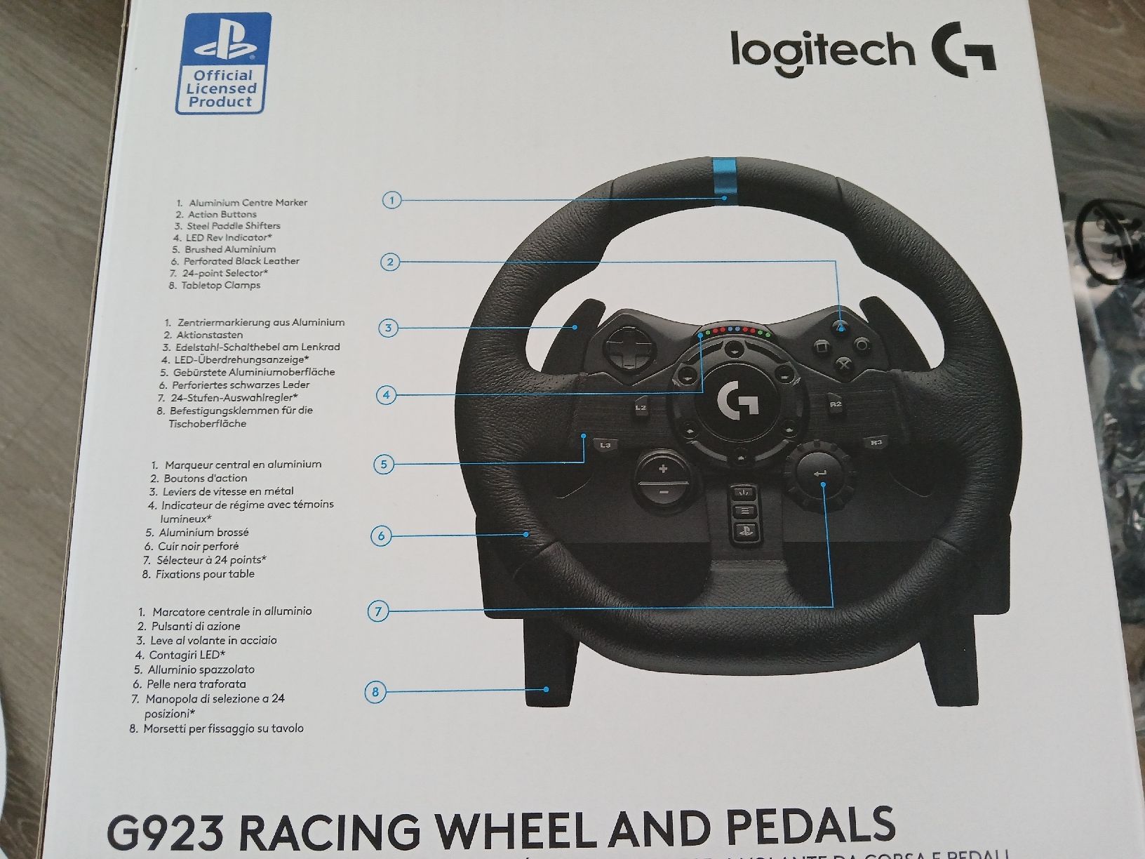 Steuerung: Logitech G923 Racing Wheel and Pedals – Neu und originalverpackt aus Niederbüren von HardStorm 5