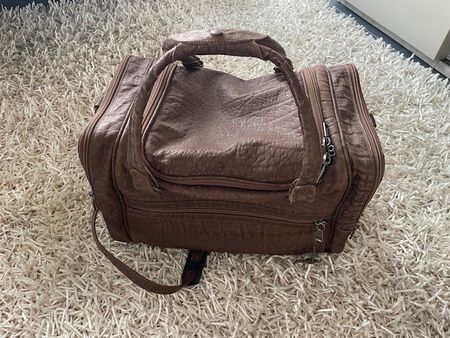 Rarität / Vintage - Reisetasche (Sporttasche) aus Echtleder