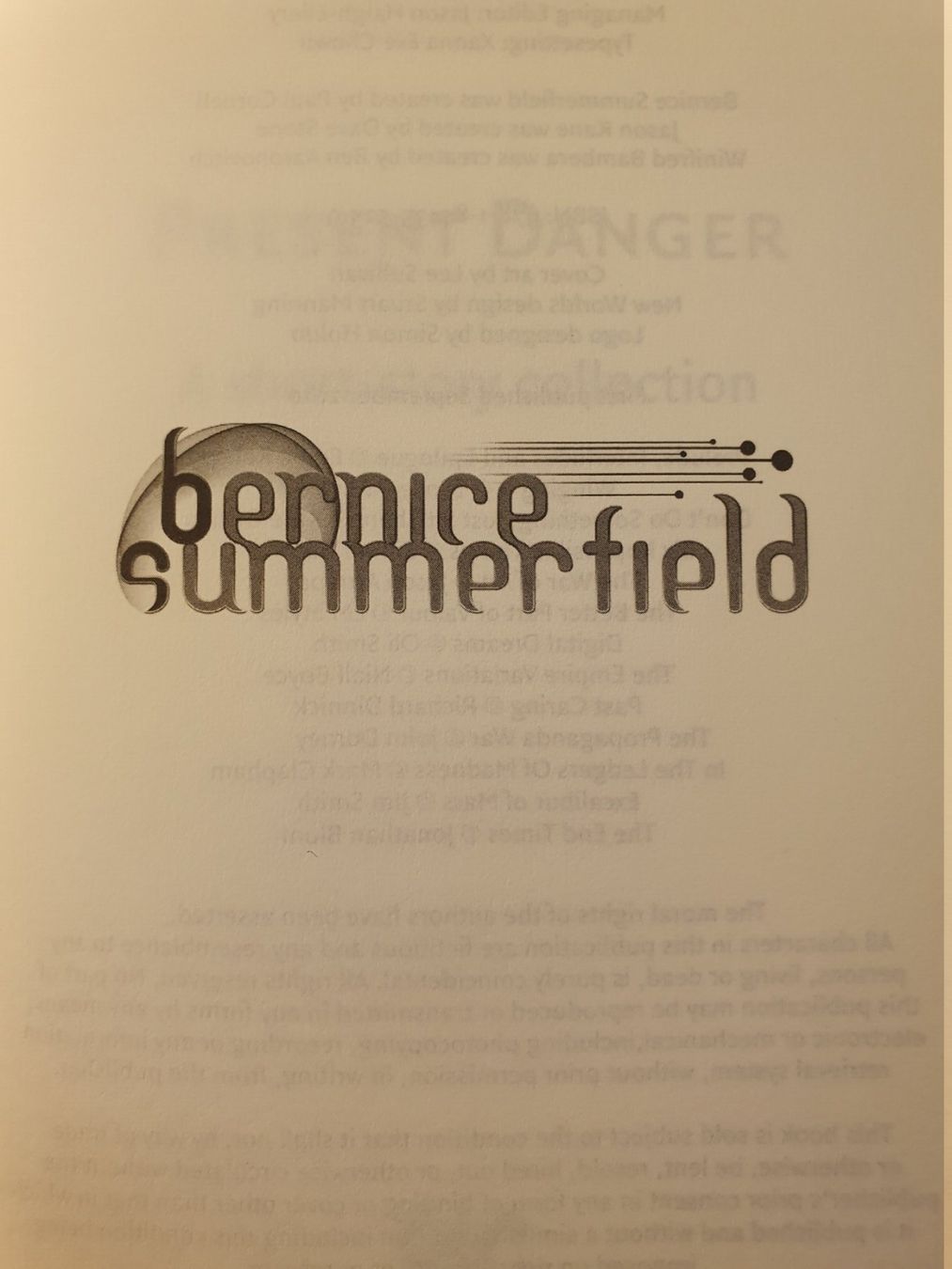 Libri: Present Danger - Bernice Summerfield – Usato da Zürich venduto da loosebone 2
