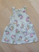 H&M Sommer Kleid, Einhorn Print, Gr. 98/104, guter Zustand
