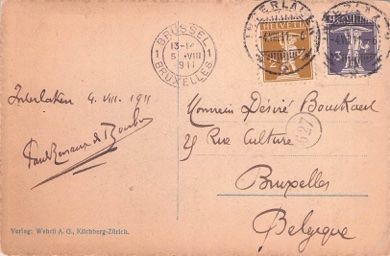 Cartes postales: Unterseen BE Aare // 1911 Boot – D'occasion à Basel par intermezzo12 1