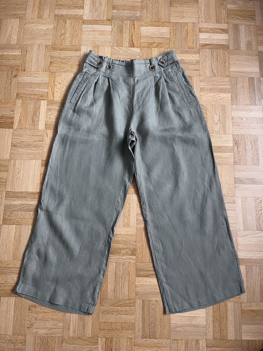 Esprit Pantaloni: Esprit Leinenhose Grösse 38 olive neuwertig – Usato da Zürich venduto da Kleanthy 4