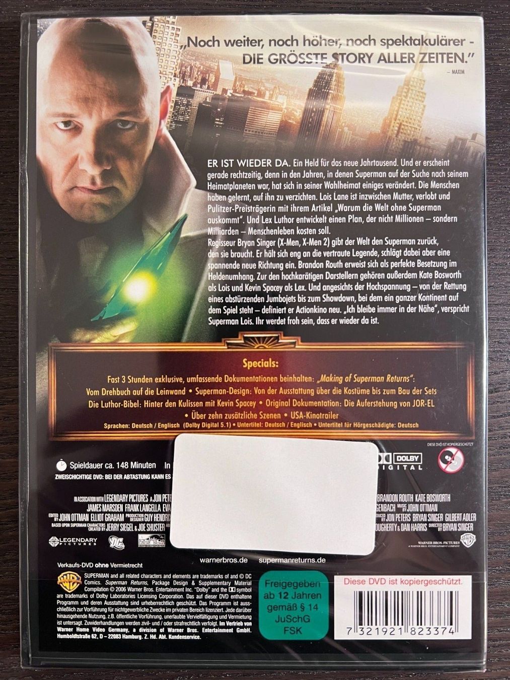Tutti i DVDs: Superman Returns – Nuovo e nell'imballaggio originale da Zürich venduto da FilmFreunde 1