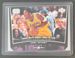 NBA  Kobe Bryant 1998-99 Upper Deck Game Dated Card
