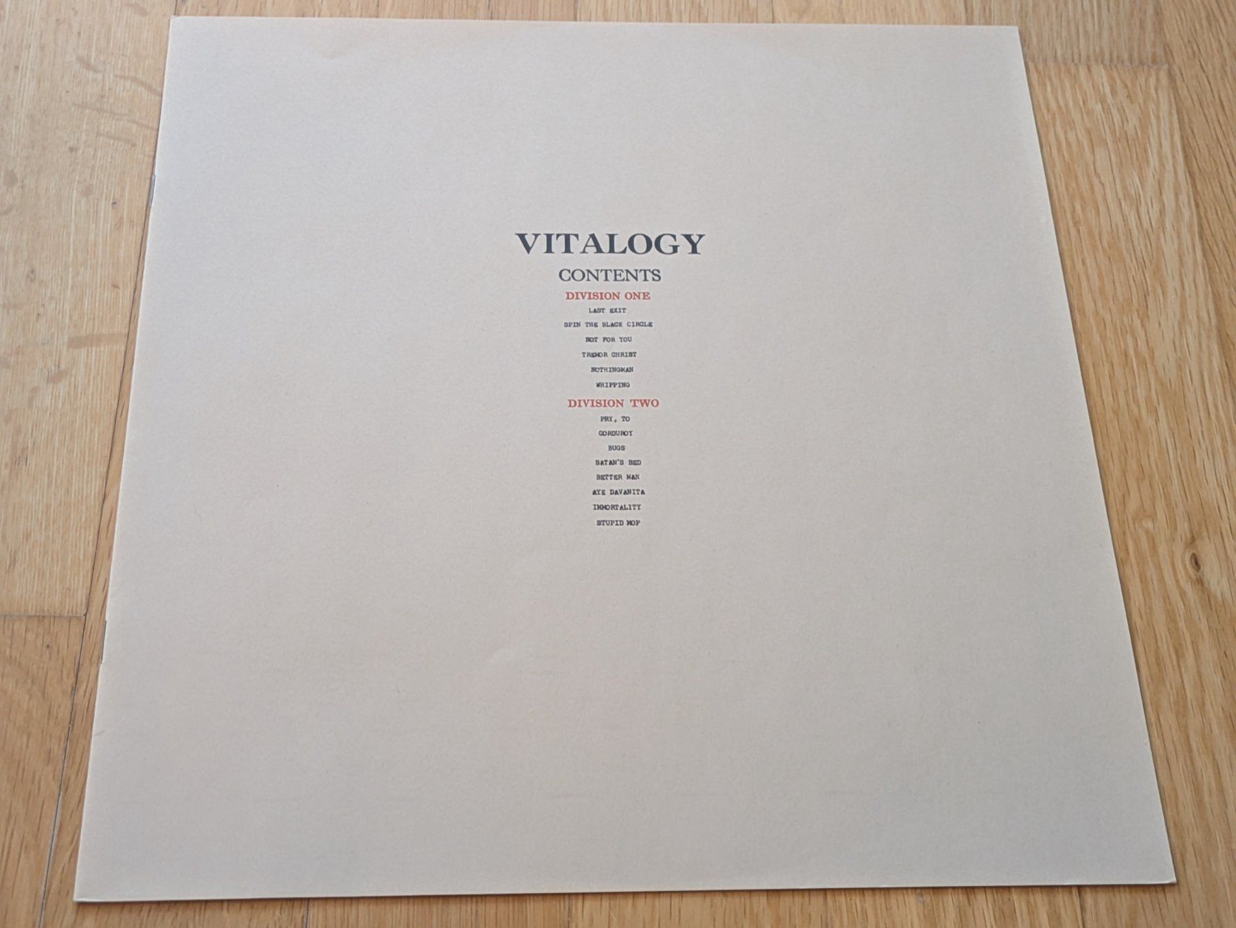 Dischi in vinile: Pearl Jam - Vitalogy, Vinyl LP – Usato da Dübendorf venduto da PanzerGeneral 3