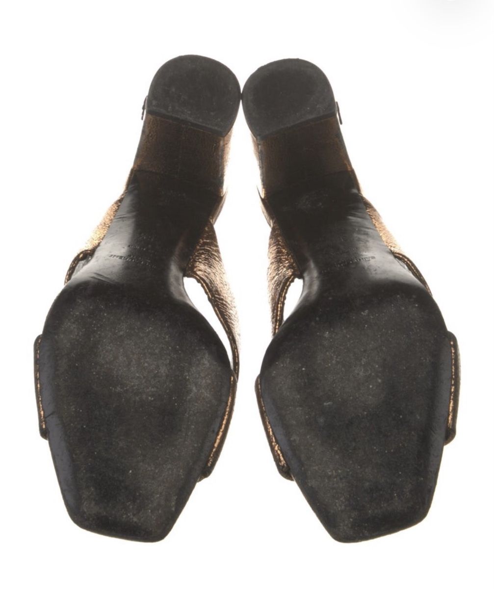 Saint Laurent Damenschuhe: Saint Laurent Sandalen Bronze, Grösse 38,5 – Gebraucht aus Maur von my_private_sale 4