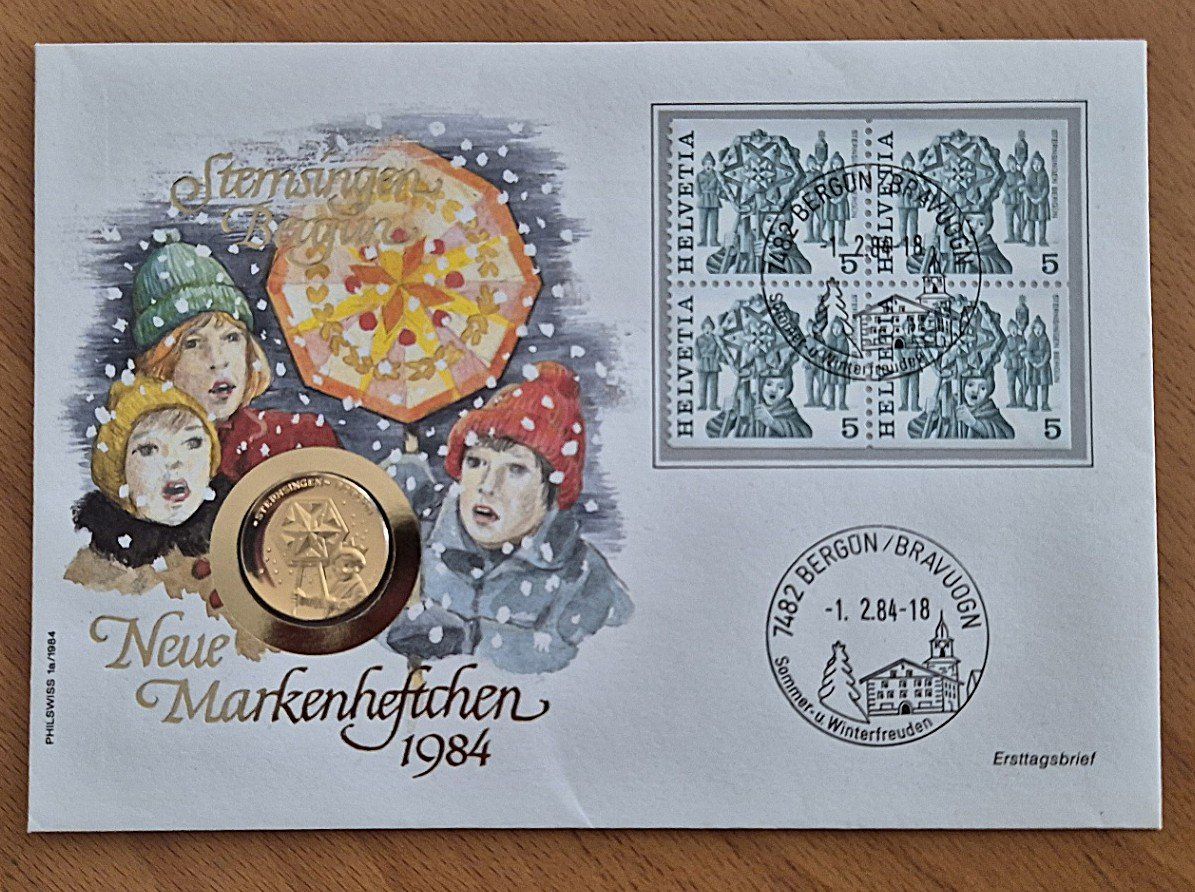 Medaglie: Numisbrief Sternsingen/Sechseläuten/Gansabhauet/Achetringele – Nuovo (secondo la descrizione) da St. Moritz venduto da Guenteratch 1