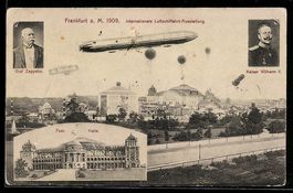 Frankfurt a. M., Zeppelin-Luftschiff üb