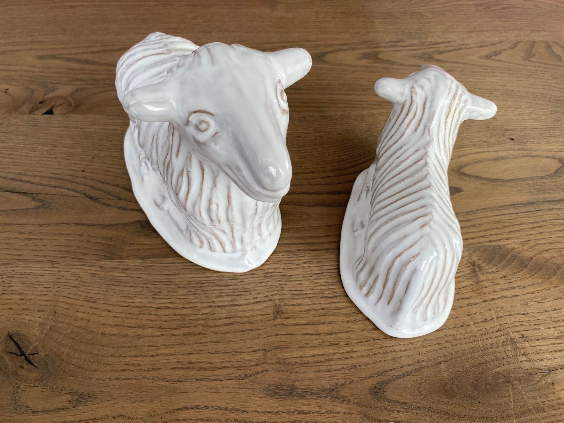 Statuette: 2 Deko Schafe Lamm Oster Deko – Usato da Rickenbach b. Wil venduto da sunneschii_ 6