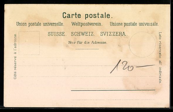 Cartoline postali: Litho Schwende-Rüte b. Appenzell, Gasth – Usato da Berlin venduto da bartko-reher 1