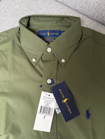 Ralph Lauren Herren Hemd, Gr. S, Olivgrün, Neu mit Etikett