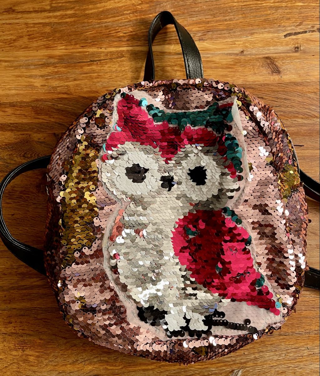 Borse & Zaini: schöner Rucksack mit Eule und Pailletten – Usato da Buchrain venduto da Sunny026