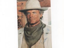 Autogrammfoto von Schauspieler Terence Hill, ITA