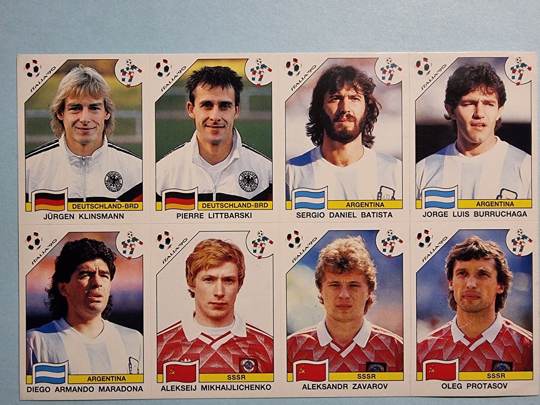 Panini Carte collezionabili: 1990 panini italia 90 bogen mit maradona,klinsmann etc. – Usato da Oberglatt ZH venduto da paninistickersworld