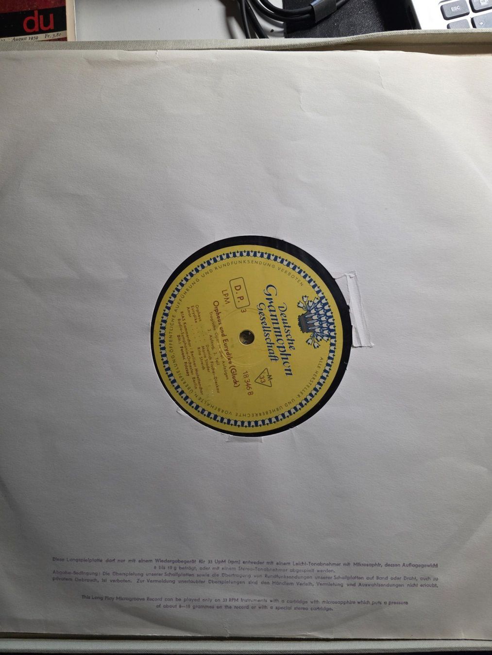 Dischi in vinile: LP Box Klassik Orpheus und Eurydike - Chr. Willibald Gluck – Usato da Walterswil BE venduto da Lonitti 5