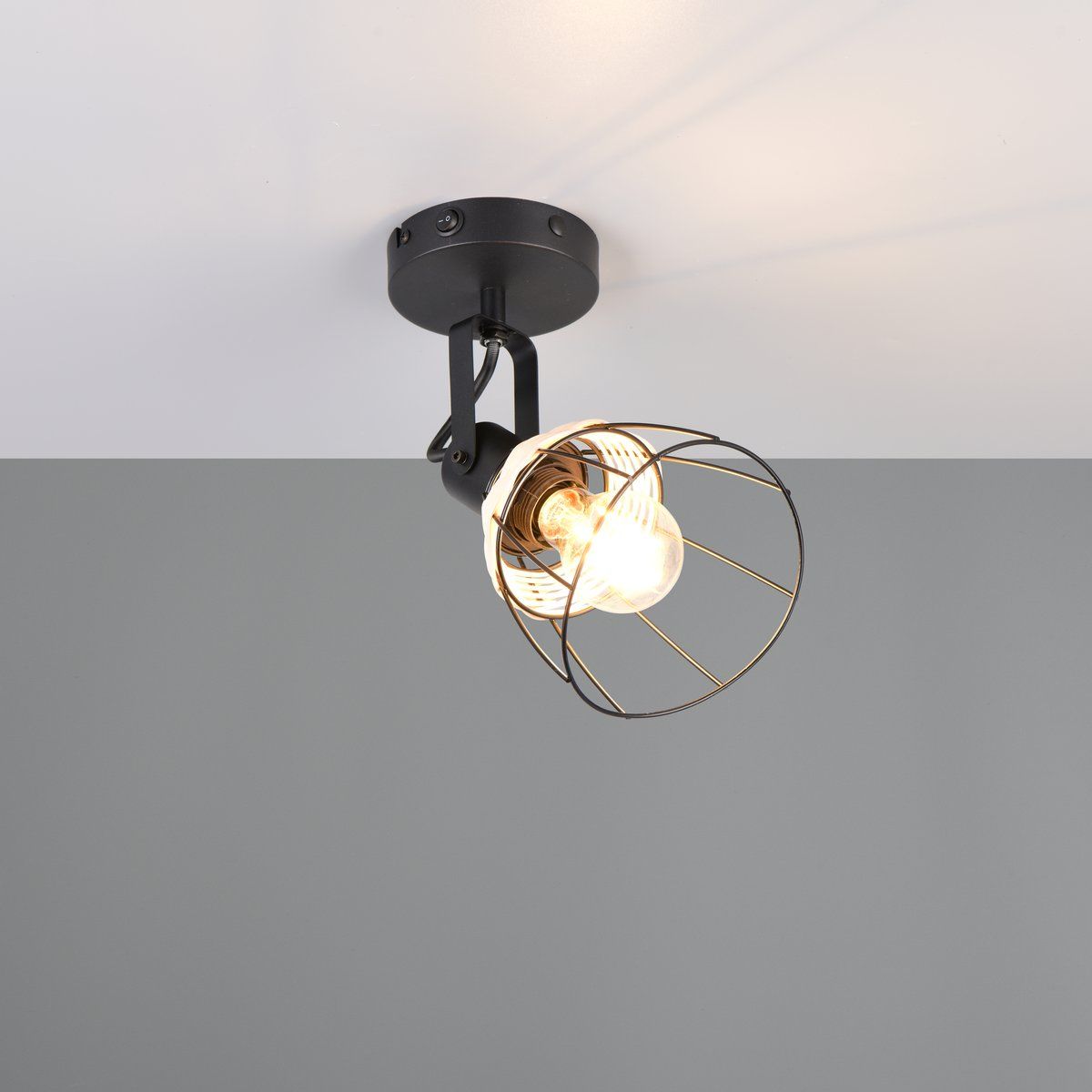 Lampade: Strahler, Rattan, Schwarz, 28 cm Höhe – Nuovo (secondo la descrizione) da Kreuzlingen venduto da Smart-Light 2