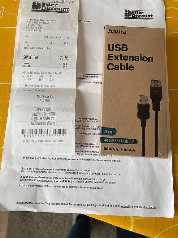Kabel: Câble USB – Neu und originalverpackt aus Orbe von mar_6dzg